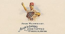 2008 Topps Allen & Ginter - Mini No Card Number #NNO Adam Wainwright Front