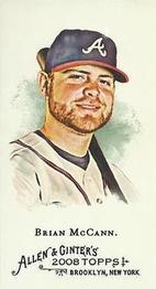 2008 Topps Allen & Ginter - Mini No Card Number #NNO Brian McCann Front