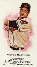 2008 Topps Allen & Ginter - Mini No Card Number #NNO Victor Martinez Front