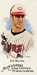 2008 Topps Allen & Ginter - Mini No Card Number #NNO Joe Mauer Front
