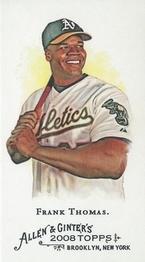 2008 Topps Allen & Ginter - Mini No Card Number #NNO Frank Thomas Front