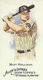 2008 Topps Allen & Ginter - Mini No Card Number #NNO Matt Holliday Front