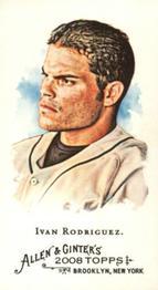 2008 Topps Allen & Ginter - Mini No Card Number #NNO Ivan Rodriguez Front