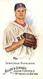 2008 Topps Allen & Ginter - Mini No Card Number #NNO Jonathan Papelbon Front