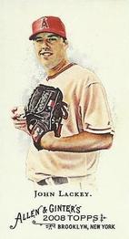 2008 Topps Allen & Ginter - Mini No Card Number #NNO John Lackey Front