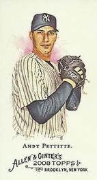 2008 Topps Allen & Ginter - Mini No Card Number #NNO Andy Pettitte Front