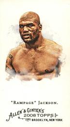 2008 Topps Allen & Ginter - Mini No Card Number #NNO Rampage Jackson Front