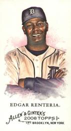 2008 Topps Allen & Ginter - Mini No Card Number #NNO Edgar Renteria Front