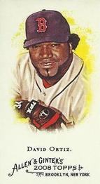 2008 Topps Allen & Ginter - Mini No Card Number #NNO David Ortiz Front
