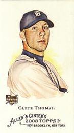 2008 Topps Allen & Ginter - Mini No Card Number #NNO Clete Thomas Front