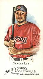 2008 Topps Allen & Ginter - Mini No Card Number #NNO Carlos Lee Front
