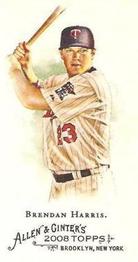 2008 Topps Allen & Ginter - Mini No Card Number #NNO Brendan Harris Front