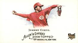 2008 Topps Allen & Ginter - Mini No Card Number #NNO Johnny Cueto Front