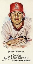 2008 Topps Allen & Ginter - Mini No Card Number #NNO Jered Weaver Front