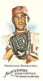 2008 Topps Allen & Ginter - Mini No Card Number #NNO Francisco Rodriguez Front