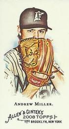 2008 Topps Allen & Ginter - Mini No Card Number #NNO Andrew Miller Front