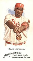 2008 Topps Allen & Ginter - Mini No Card Number #NNO Ryan Howard Front