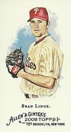 2008 Topps Allen & Ginter - Mini No Card Number #NNO Brad Lidge Front