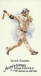 2008 Topps Allen & Ginter - Mini No Card Number #NNO Jason Giambi Front