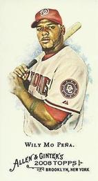 2008 Topps Allen & Ginter - Mini No Card Number #NNO Wily Mo Pena Front