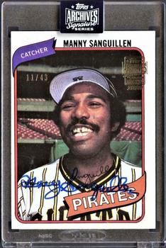 2020 Topps Archives Signature Series Retired Player Edition - Manny Sanguillen #148 Manny Sanguillen Front
