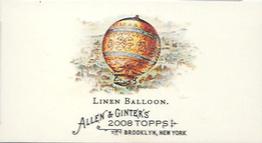 2008 Topps Allen & Ginter - Mini Pioneers of Aviation #PA2 Linen Balloon Front