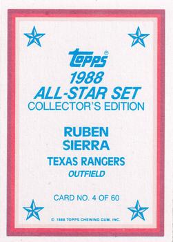 2020 Topps Archives Signature Series Retired Player Edition - Ruben Sierra #4 Ruben Sierra Back