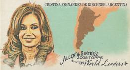 2008 Topps Allen & Ginter - Mini World Leaders #WL1 Cristina Fernandez de Kirchner Front