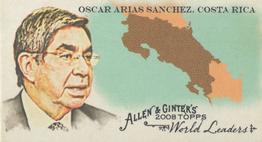 2008 Topps Allen & Ginter - Mini World Leaders #WL7 Oscar Arias Sanchez Front