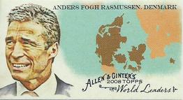 2008 Topps Allen & Ginter - Mini World Leaders #WL9 Anders Fogh Rasmussen Front