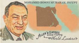 2008 Topps Allen & Ginter - Mini World Leaders #WL11 Mohamed Hosni Mubarak Front