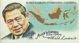 2008 Topps Allen & Ginter - Mini World Leaders #WL20 Susilo Bambang Yudhoyono Front
