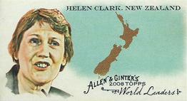2008 Topps Allen & Ginter - Mini World Leaders #WL31 Helen Clark Front