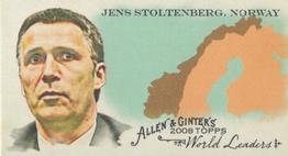 2008 Topps Allen & Ginter - Mini World Leaders #WL32 Jens Stoltenberg Front