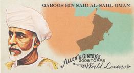 2008 Topps Allen & Ginter - Mini World Leaders #WL33 Qaboos bin Said al-Said Front