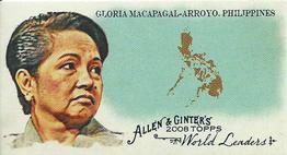 2008 Topps Allen & Ginter - Mini World Leaders #WL35 Gloria Macapagal-Arroyo Front