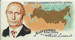 2008 Topps Allen & Ginter - Mini World Leaders #WL37 Vladimir Vladimirovich Putin Front