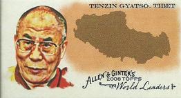 2008 Topps Allen & Ginter - Mini World Leaders #WL46 Tenzin Gyatso Front