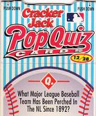 1995 Cracker Jack Pop Quiz #12 St. Louis Cardinals Front