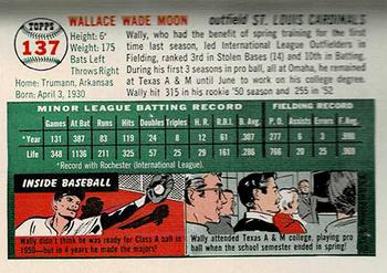 1954 Topps Sports Illustrated #137 Wally Moon Back