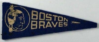 1946-49 American Nut & Chocolate Pennants (BF8) #NNO Boston Braves Front
