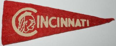 1946-49 American Nut & Chocolate Pennants (BF8) #NNO Cincinnati Reds Front