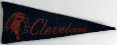 1946-49 American Nut & Chocolate Pennants (BF8) #NNO Cleveland Indians Front