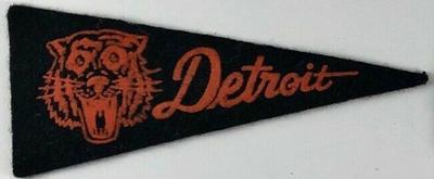 1946-49 American Nut & Chocolate Pennants (BF8) #NNO Detroit Tigers Front