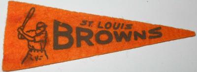 1946-49 American Nut & Chocolate Pennants (BF8) #NNO St. Louis Browns Front