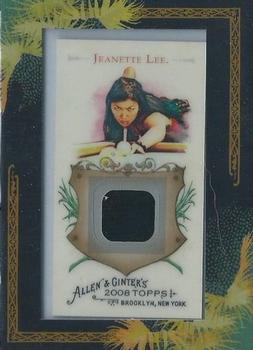 2008 Topps Allen & Ginter - Relics #AGR-JL Jeanette Lee Front