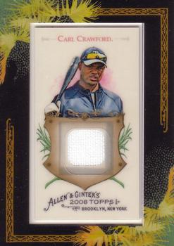 2008 Topps Allen & Ginter - Relics #AGR-CC1 Carl Crawford Front