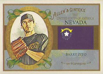 2008 Topps Allen & Ginter - United States #US28 Barry Zito Front