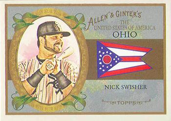 2008 Topps Allen & Ginter - United States #US35 Nick Swisher Front