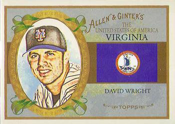 2008 Topps Allen & Ginter - United States #US46 David Wright Front